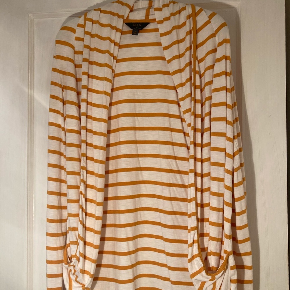 Mix jersey cardigan w pockets